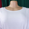 Summer Fashion Bubble Sleeves Elegant High Waist Solid Color Round Neck Large Skirt African Dress
