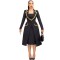 Elegant commuting waist cinched lapel elastic suit vest two-piece set