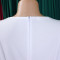 Summer Fashion Bubble Sleeves Elegant High Waist Solid Color Round Neck Large Skirt African Dress