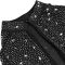 Fashionable women's sexy rhinestone wrapped transparent shawl dress
