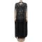 Fashionable women's sexy rhinestone wrapped transparent shawl dress
