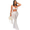 Fashionable women's sexy summer strapless strap pants set new