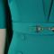 Summer short sleeved fashionable temperament elegant commuting solid color plus size dress