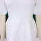 Summer short sleeved temperament round neck high waisted banquet evening dress foreign trade dress