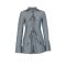 Women's hot pants, casual striped collar, long sleeved shirt with front tie, shorts