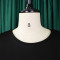 Summer short sleeved temperament round neck high waisted banquet evening dress foreign trade dress