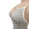 Fashionable women's hot pressed diamond nightclub sexy suspender sleeveless long skirt dress