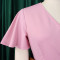 Summer new V-neck flared sleeve casual A-line dress
