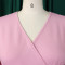 Summer new V-neck flared sleeve casual A-line dress