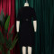 Summer short sleeved fashionable temperament elegant commuting solid color plus size dress