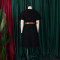 Summer new V-neck flared sleeve casual A-line dress