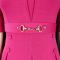 Summer short sleeved fashionable temperament elegant commuting solid color plus size dress