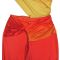 Fashionable women's summer sexy diagonal shoulder bag arm gradient dress