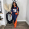 Half sleeved top paired with slim fit pants, fashionable and casual two-piece set, women's comfortable set