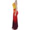Fashionable women's summer sexy diagonal shoulder bag arm gradient dress