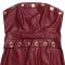 Fashionable women's sexy strapless slim fit bag arm slit dress