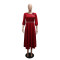 Round neck half sleeved dress for women's wear