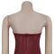 Fashionable women's sexy strapless slim fit bag arm slit dress