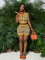 Women's sexy women's knitted shorts set