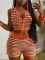 Women's sexy women's knitted shorts set