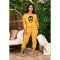 Women's Pit Strip High Elasticity Amazon Loose One Shoulder Letter Casual Autumn/Winter Two Piece Set