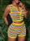 Women's sexy women's knitted shorts set