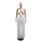 Sexy V-neck lace up backless transparent sexy jumpsuit for foreign trade women's pants