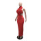 Hot selling dresses, sexy necklaces, big flower evening dresses, women's dresses