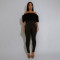New One Shoulder Hairy Spliced Milk Silk jumpsuit Slimming Pants
