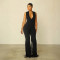 Sexy slim fitting fringe jumpsuit