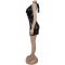 Fashion women's sexy backless sequined top and short skirt two-piece set