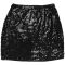 Fashion women's sexy backless sequined top and short skirt two-piece set