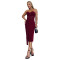 Fashionable women's sexy strapless strapless strapless chicken eye slim fit dress