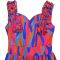 Fashionable women's elegant ruffled shoulder strap printed dress new