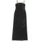 Fashionable women's elegant gold chain sexy suspender slit dress
