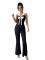 Sexy and fashionable solid color sleeveless V-neck women's jumpsuit