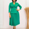 Women's autumn and winter women's suit collar temperament pleated skirt African dress
