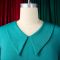 Large size women's autumn fashion temperament elegant solid color lapel dress