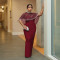 New foreign trade dress with cloak two-piece set for women's clothing
