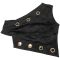 Fashionable women's sexy corns button off shoulder top, short skirt, two pieces