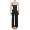 Fashion women's summer new slim fit elastic casual jumpsuit