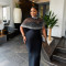 New foreign trade dress with cloak two-piece set for women's clothing