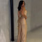 Fashion women's summer new slim fit elastic casual jumpsuit