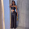 Fashion women's summer new slim fit elastic casual jumpsuit