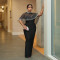 New foreign trade dress with cloak two-piece set for women's clothing