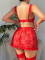 Sexy lingerie set, lace bra, pure desire style, red lingerie set