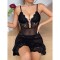 Sexy and erotic sleepwear, women's lace seductive camisole skirt, nightgown