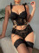 Pure desire lingerie sexy lace set bra hollow straps