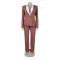 Elegant commuting contrasting color large lapel casual suit two-piece set