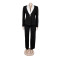 Elegant commuting contrasting color large lapel casual suit two-piece set